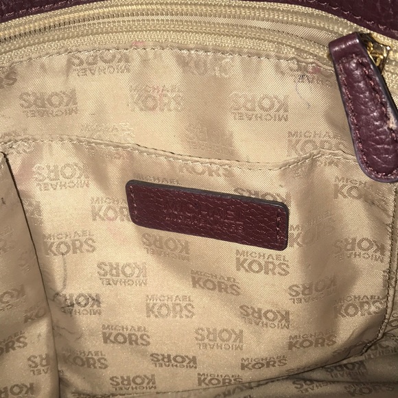 Michael Kors Maroon Purse - Picture 4 of 6